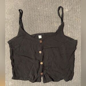 Black crop top